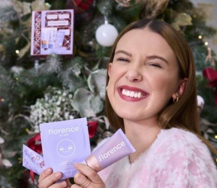 Kelly Brown daughter Millie Bobby Brown with her cosmetic brand.